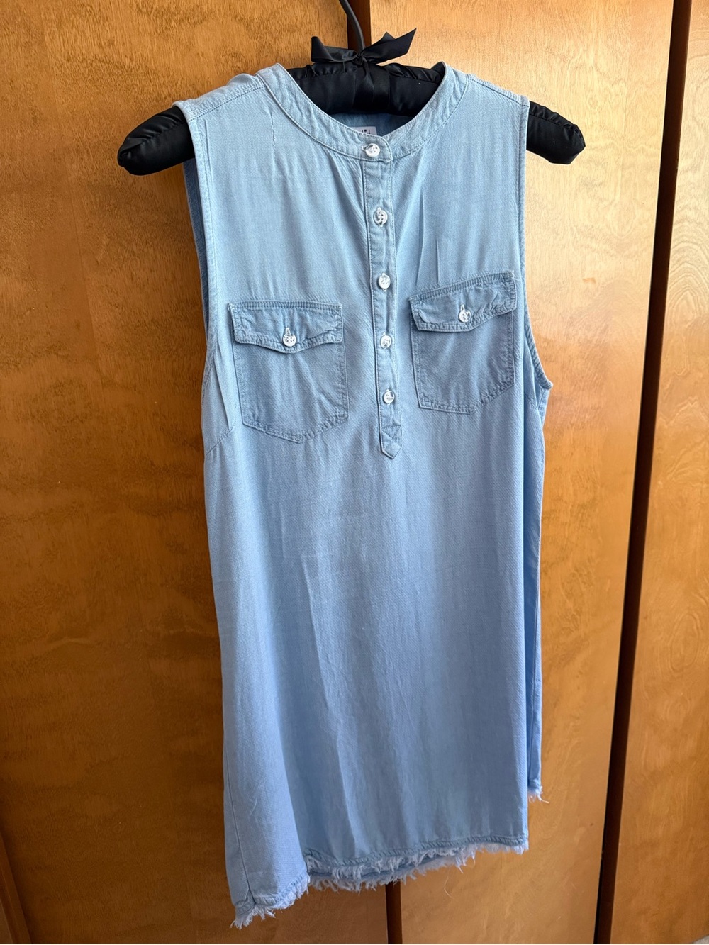 Splendid Chambray Blue Mini Dress Sleeveless Size S